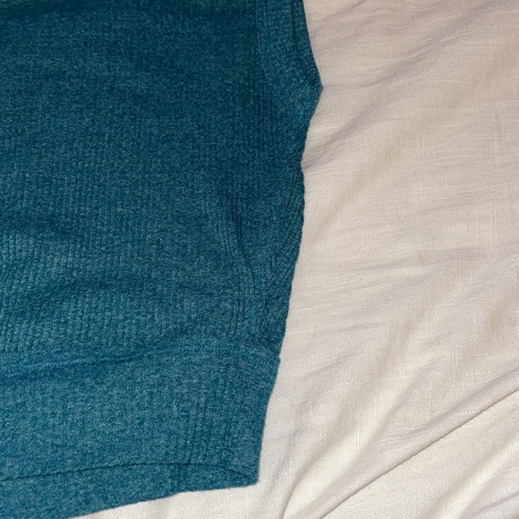 Free People // We The Free Madeline Ribbed Blue Top NWOT🌛 - Picture 9 of 10